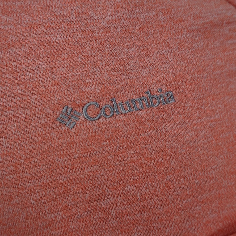 Columbia‎ Pullover Womens XS Orange Fleece 1/4 Zip Mock Neck Lightweight Hiking - Picture 4 of 10